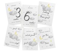 Personalised Memento Company Personalised Cloud Baby Milestone Cards