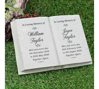 Personalised Memento Company Personalised Couples In Loving Memory Resin Book
