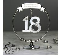 Personalised Memento Company Personalised Crystocraft 18th Celebration Ornament
