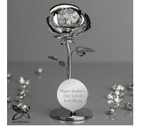 Personalised Memento Company Personalised Crystocraft Rose Ornament