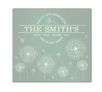 Personalised Memento Company Personalised Dandelion Glass Chopping Board/Worktop Saver