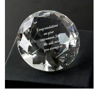 Personalised Memento Company Personalised Diamond Paperweight