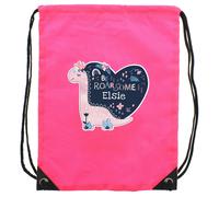 Personalised Memento Company Personalised Dinosaur Pink Kit Bag