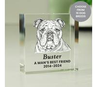 Personalised Memento Company Personalised Dog Breed Small Crystal Ornament