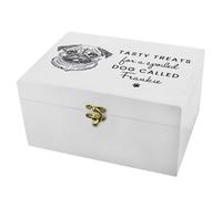 Personalised Memento Company Personalised Dog Breed White Wooden Storage Box