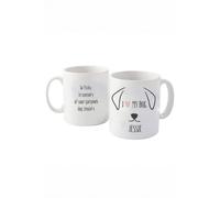 Personalised Memento Company Personalised Dog Features Mug in White Personalised Memento Company White