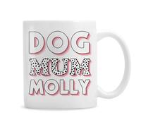 Personalised Memento Company Personalised Dog Mum Pink Spots Mug
