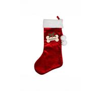 Personalised Memento Company Personalised Dog Treats Luxury Red Stocking Personalised Memento Company Red