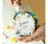 Personalised Memento Company Personalised Easter Bunny Sweet Jar