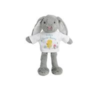 Personalised Memento Company Personalised Easter Meadow Bunny Rabbit in Grey Personalised Memento Company Grey