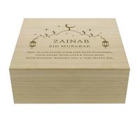 Personalised Memento Company Personalised Eid and Ramadan Large Wooden Keepsake Box