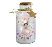 Personalised Memento Company Personalised Fairy Princess LED Glass Jar