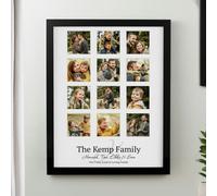 Personalised Memento Company Personalised Family Black Multi Photo Frame