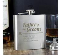 Personalised Memento Company Personalised Father of the Groom Hip Flask
