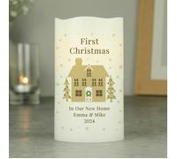 Personalised Memento Company Personalised Festive Village LED Candle