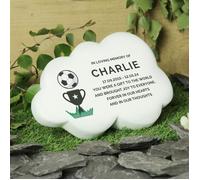 Personalised Memento Company Personalised Football Resin Memorial Cloud