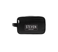 Personalised Memento Company Personalised Free Text Black Toiletry Bag Personalised Memento Company Black