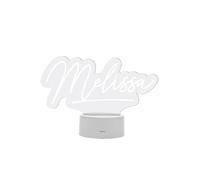 Personalised Memento Company Personalised Free Text LED Colour Changing Desk Night Light in Clear Personalised Memento Company Clear