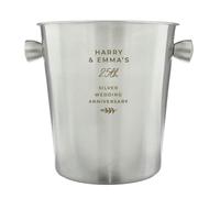 Personalised Memento Company Personalised Free Text Stainless Steel Ice Bucket