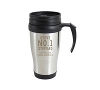 Personalised Message Stainless Steel Travel Mug - 400ml