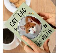 Personalised Memento Company Personalised From the Cat Photo Upload Card