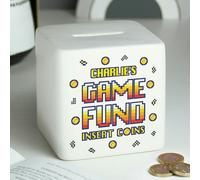 Personalised Memento Company Personalised Gaming Fund Ceramic Square Money Box
