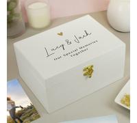 Personalised Memento Company Personalised Gold Heart Small Memory Box