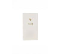 Personalised Memento Company Personalised Gold Name Travel Document Holder in Beige Personalised Memento Company Beige