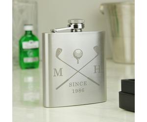 Personalised Memento Company Personalised Golf Hip Flask