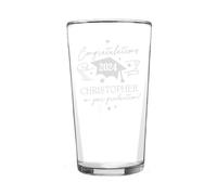 Personalised Memento Company Personalised Graduation Pint Glass Â