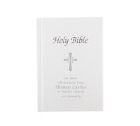 Personalised Memento Company Personalised Holy Bible in White Personalised Memento Company White