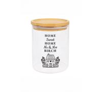 Personalised Memento Company Personalised Home Glass Storage Jar in Clear Personalised Memento Company Clear