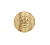 Personalised Memento Company Personalised HOME Round Chopping Board in Light Oak Personalised Memento Company Light Oak