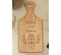 Personalised Memento Company Personalised HOME Wooden Paddle Board in Light Oak Personalised Memento Company Light Oak