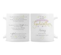 Personalised Memento Company Personalised I Am Glad... Godmother Mug