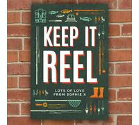 Personalised Memento Company Personalised Keep It Reel Metal Sign