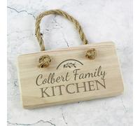 Personalised Memento Company Personalised Kitchen Wooden Sign