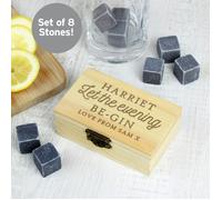 Personalised Memento Company Personalised Let The Evening Be-Gin Cooling Stones
