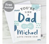Personalised Memento Company Personalised Like A Dad To Me Card