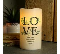 Personalised Memento Company Personalised LOVE LED Candle