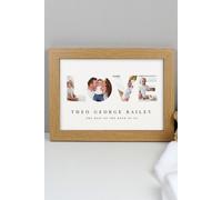 Personalised Memento Company Personalised LOVE Photo Upload A4 Oak Framed Print in Light Oak Personalised Memento Company Light Oak A4