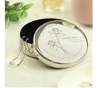 Personalised Memento Company Personalised March Birth Flower Round Trinket Box