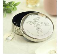 Personalised Memento Company Personalised May Birth Flower Round Trinket Box