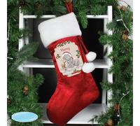 Personalised Memento Company Personalised Me to You Reindeer Luxury Red Stocking