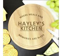 Personalised Memento Company Personalised 'Meals and Memories' Round Chopping Board