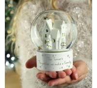 Personalised Memento Company Personalised Message Village Glitter Snow Globe