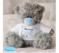 Personalised Memento Company Personalised Moon & Stars Me To You Bear in Grey Personalised Memento Company Grey