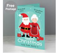 Personalised Memento Company Personalised Mr & Mrs Claus Card