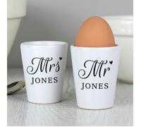 Personalised Memento Company Personalised Mr & Mrs Egg Cups