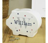 Personalised Memento Company Personalised Name & Initial Piggy Bank